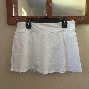 white skirt